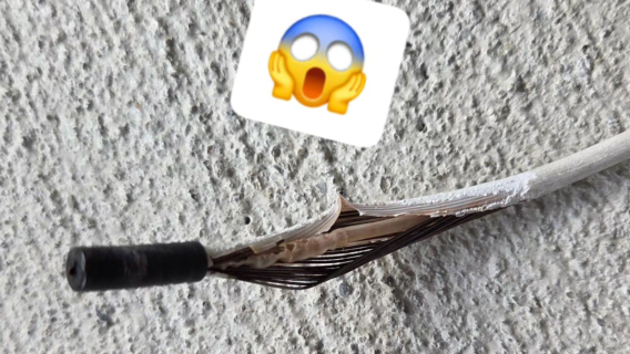 パンク修理のついでに見つかった重大なSOS